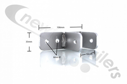 20-HADR-20 ROLLOVER HANDLE BRACK Dawbarn "F" Roll Over Sheet Handle Body Stowage Bracket