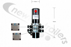 23-POWER-09 Dawbarn Wraptor / Hydra Hinge Power Pack For Automatic Roll Over Sheet / Net System
