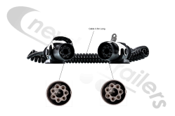 660073.5/2 EBS Coil / Suzie ISO7638 3.5 Mts - Colour Black With Fitted EBS 7 Pin Plug's