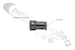 ANV34F Hydraulic Coupling Quick Release 3/4" Female A Series ISO With 3/4" BSP Female Fitting