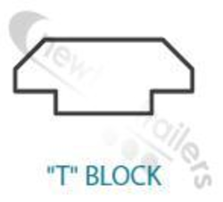 04767401  Keith Plank Slat Guide T Block Bearing 97mm With No Holes