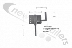 BDICO01028 Knapen Cover Sheet Stop Galvanised Support With 3-Positions