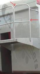 Outside hand rail section left PPG Catwalk Platform Left Hand Safety Rail For PPG Tipping Trailer Part