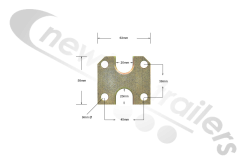 02513101 Keith Walking Floor® RFII Check Valve Assembly Bottom Pipe Clamp External CKV Assembly