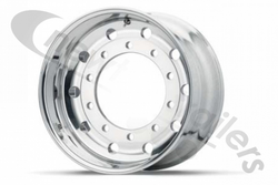 812522 Alcoa Alloy Wheel Rim 11.75 x 22.5 Centre Nave Mirror Polished Finished