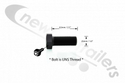 FIX 0022 VWS Load Cell Trunnion Bolt 1.0" x 2.5" UNS