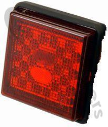311LED/01/06 Rubbolite Square LED Fog Lamp Model With Rubber Holder