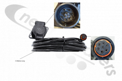 K008431N00 ISO 7638 Socket Knorr Bremse EBS Cable ISO7638  L = 13 meters