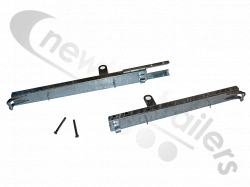 BDICO01005 Knapen Rear Header Bar Topbeam Steel Straight with 2-Lock Keeps - Clevable (2 part split header)