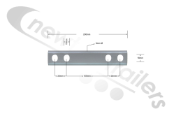 5149003 Cargo Floor CF500 Weld-on U-Profile Frame Foot