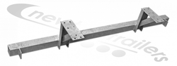 30104130 Knapen Rear Bumper Under Run Bar With Chassis Legs 395mm High