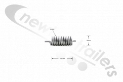 D012046-00 Door Lock Return Spring For Automatic Door Benalu Tipping trailer - Right