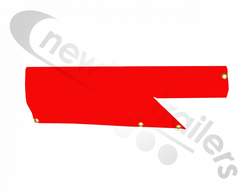Patten 3 - Red  Dawbarn Cover Sheet Rear Back Flap For STAS Agrostar Red