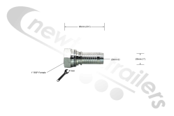 N1004244 1" bsp female insert