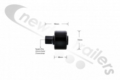 20-HADR-04 CLEARSPAN FRONT POLE  Dawbarn Cover Sheet Pole Drive Front Square For Clearspan 3.5"
