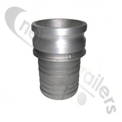 Camlock D400 4 inch male Camlock Coupling 4 inch  MALE For Delivery Hose for Blowing Trailers