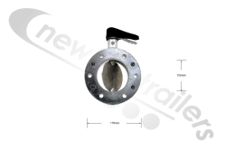 Butteryfly Valve 4 inch Butterfly Valve 4 inch  for Blowing Trailers
