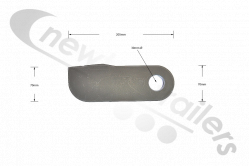 STAS026E2 STAS Double Kick Door Hinge Part