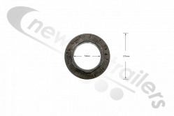 1.011.0085.00 SAF Hub Nut M75 Left hand for B9 & Bi9 & S9 Axle (Axle nut left)