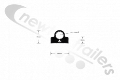 BDICO25053 Knapen Mud Guard / Wing Plastic Bracket / Clamp