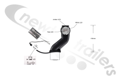 31-3305-177 Aspoeck Marker Light - Superpoint 3 LED for Ecopoint 1 - Nearside