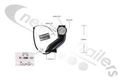 31-3306-177 Aspoeck Marker Light - Superpoint 3 LED for Ecopoint 1 - Offside