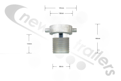 URT Coupling 4 inch FEMALE URT Screw Coupling 4 inch FEMALE For Delivery Hose for Blowing Trailers