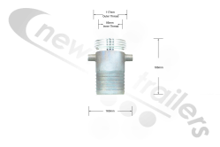 URT Coupling 4 inch MALE URT Screw Coupling 4 inch MALE For Delivery Hose for Blowing Trailers