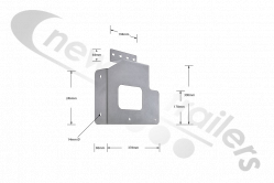 M-93009203 STAS Tool Box Support Bracket  R/H for New STAS Daken toolbox