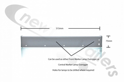 F113031-0 SEE N1009303 - Chassis Front - Weld On Marker Arm Outrigger L/H Fruehauf