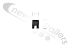 4715 Rubbolite Model 800 Rear Replacement Bezel Clips (Clip only)