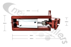 RWA0918 Turner Autogate MKII Locking Mechanism - Complete Assembly for SDC, Fruehauf, Alibulk and PPG Watertight Rear Doors