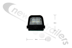 833/11/04 Rubbolite LED Number Plate Lamp