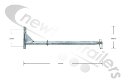 BDICO02023 Knapen Ladder Bracket - For Chassis Mounted Separate Ladder