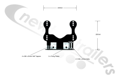 5154014.01 Cargo Floor Control Box Mounting Bracket (Without Box)
