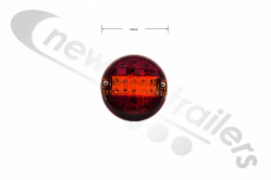23-8400-827 Aspoeck Hamburger 3 Chamber Light LED - Tail/Flash/Stop - Aspoeck Wiring Plug