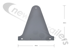 60AWF-000069-02-A Titan Anti Sail Bracket Assembly Suits 36" Long UK Mud Flaps
