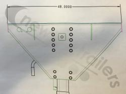 15AWF-000013-07RS Titan Plate, Narrow Landing Gear Mounting, With Logo I Beam
