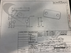 35AWF-000481-A Titan Shim Plate Pipe Strap and Bearing cover