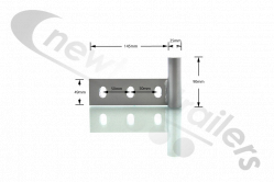 45SWF-000001-L-01-B Titan Shedder Hinge Left for Flip-Up Shedder (Front Deflector Plate Hinge)