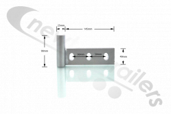 45SWF-000001-R-01-B Titan Shedder Hinge Right for Flip-Up Shedder (Front Deflector Plate Hinge)