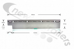 60AWF-000032-02 Titan Hanger, Mudflap, Backing Plate 22 inch wide