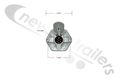 16-762 Titan 7 Pin Socket - StaDry