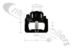 N1006266 Reman SK7 Brake Caliper - SAF Left