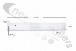 M-93007701 Stas attachment side protection short (fixed + hinged).