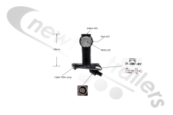 31-3307-017 -A Aspoeck Superpoint III Outline Marker Lamp (Straight Version With ASS1 Connection) 1.75m