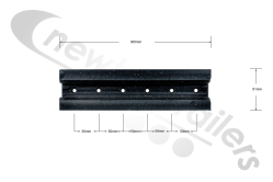 06281701 Keith Walking Floor® V18 Plank or Slat UHMW End block 5.25"
