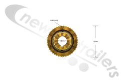 10-203-1-25-A Bloom 1000 Series Heavy Duty Bronze Gear 40.1 Ratio