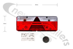25-7000-507 Aspoeck Tail Lamp Europoint III (3) (Bulb/ LED Version)- L/H With ASS2.1 - 6 Pin Connector
