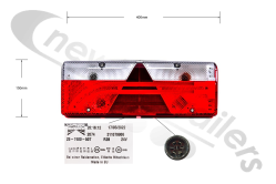25-7400-507 Aspoeck Tail Lamp Europoint III (3) (Bulb/ LED Version)- R/H With ASS2.1 - 6 Pin Connector